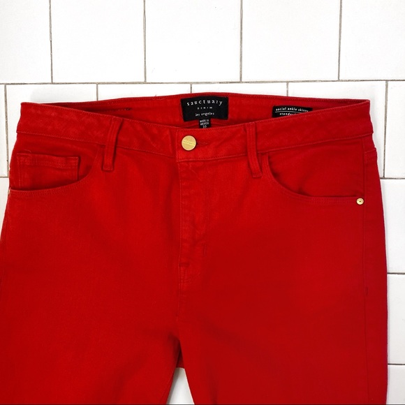 NEW Anthropologie | Sanctuary Red Denim - Picture 3 of 15